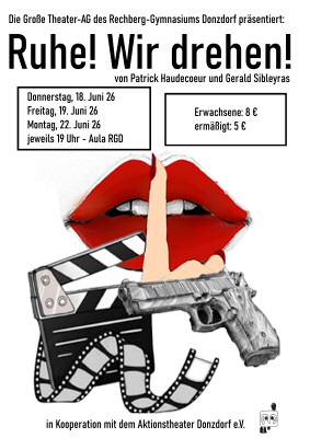 plakat Ruhe! Wir Drehen
